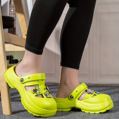 Women's Hollow Out Sandals Breathable Round Closed Toe Shoes
