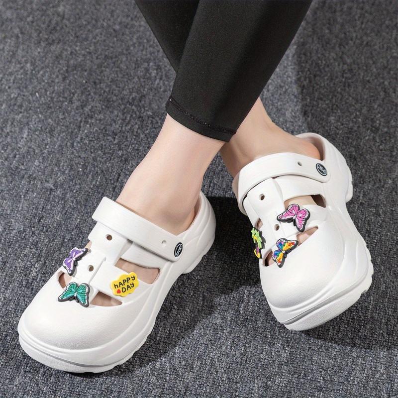 Women's Hollow Out Sandals Breathable Round Closed Toe Shoes
