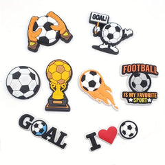 18 Funny Football Shoe Charms for Clogs and Garden Shoes