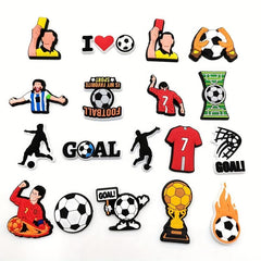 18 Funny Football Shoe Charms for Clogs and Garden Shoes