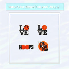 26Pcs Basketball Shoe Charms For Clogs Garden Shoes DIY Accessories