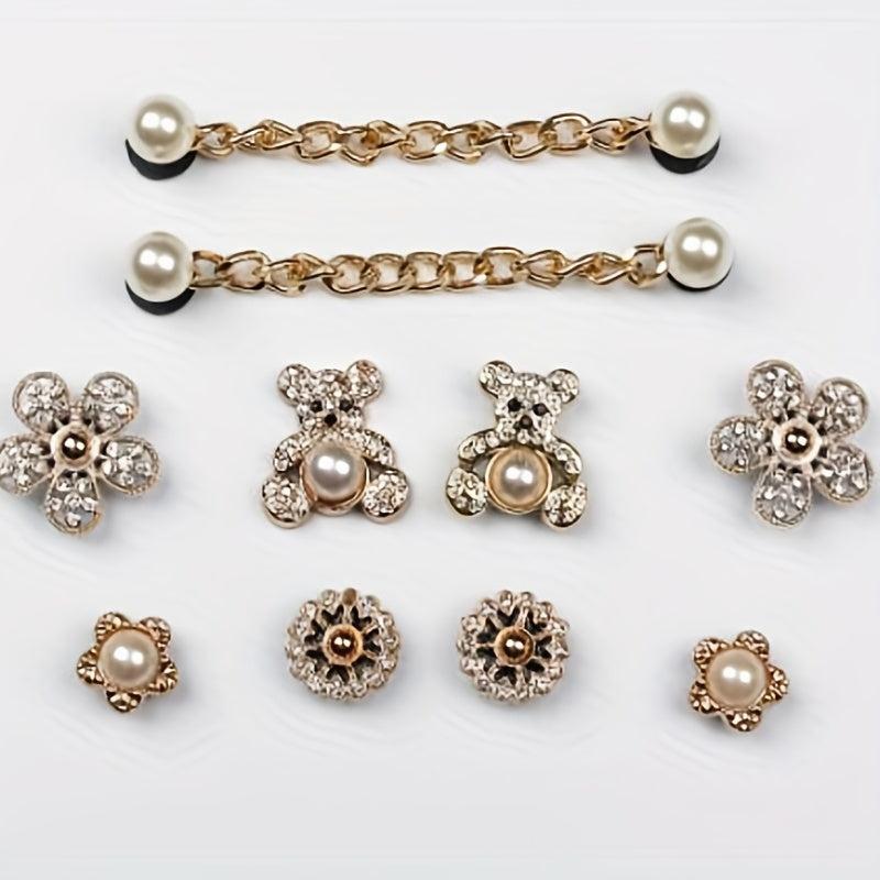 Summer Women's Shoe Flower Shoe Buckle Ins Garden Shoes Decoration