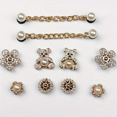 Summer Women's Shoe Flower Shoe Buckle Ins Garden Shoes Decoration