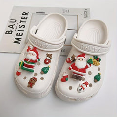 12Pcs Christmas Shoe Charms for Clogs Garden Shoes DIY Accessories