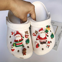 12Pcs Christmas Shoe Charms for Clogs Garden Shoes DIY Accessories