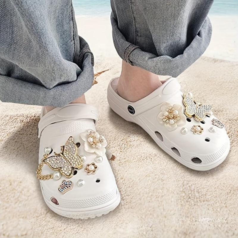 Butterfly & Flower Shoe Charms For Clogs - DIY Accessories For Ladies