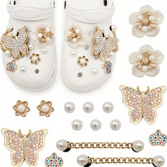 Butterfly & Flower Shoe Charms For Clogs - DIY Accessories For Ladies