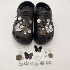 20Pcs Butterfly Shoe Charms For Clogs Garden Shoes DIY Decoration