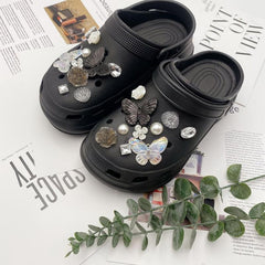 20Pcs Butterfly Shoe Charms For Clogs Garden Shoes DIY Decoration