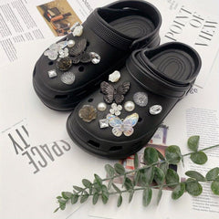 20Pcs Butterfly Shoe Charms For Clogs Garden Shoes DIY Decoration