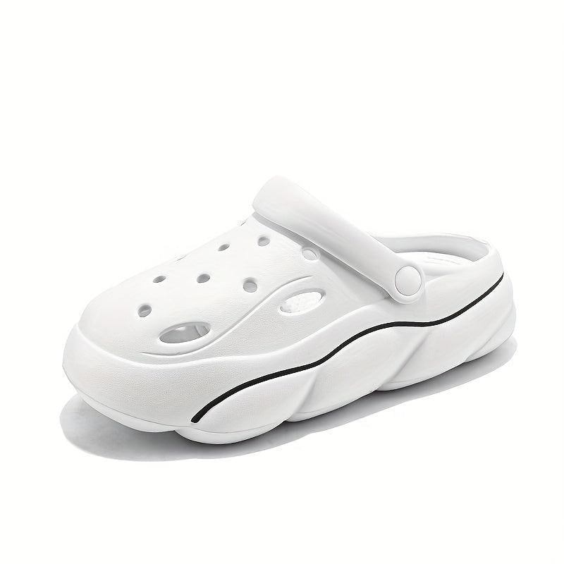 Women's Hollow Out Clogs Breathable Slip On Platform Garden Shoes