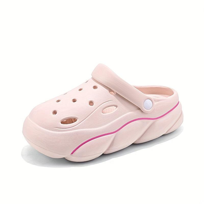 Women's Hollow Out Clogs Breathable Slip On Platform Garden Shoes