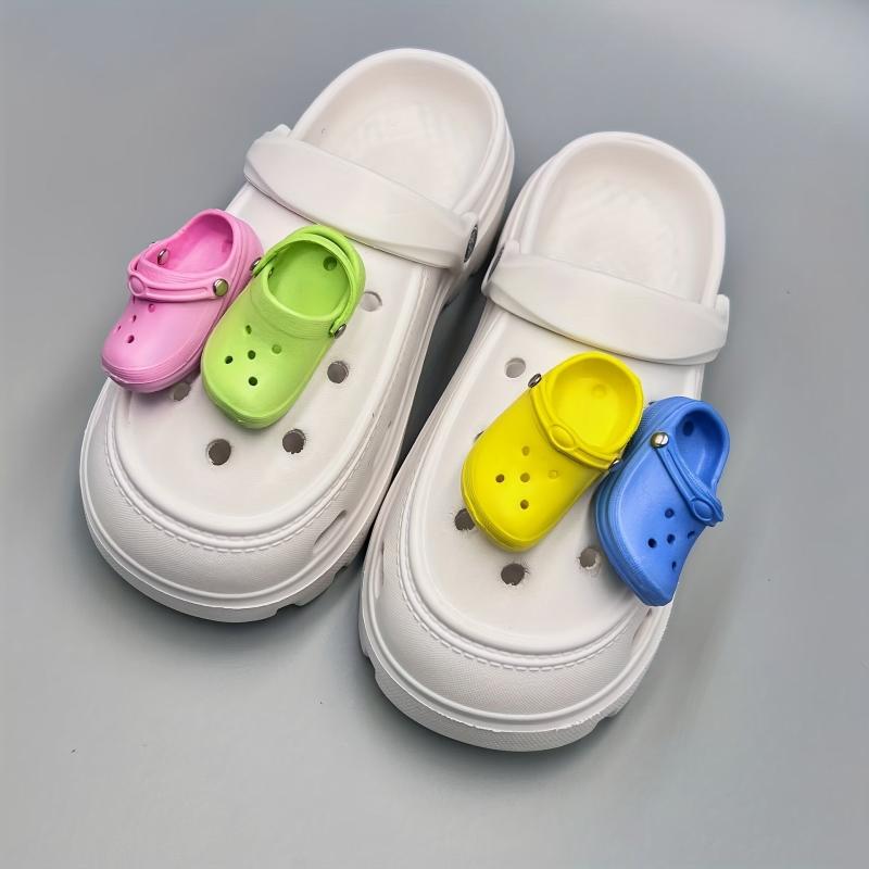 Simulation Mini Small Shoes Accessories Decorations Shoe Flowers 4pcs