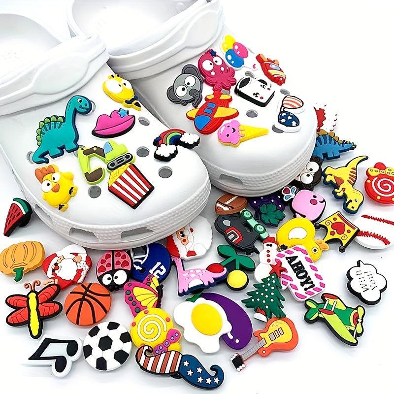 Cartoon Drip Plastic Shoe Buckles 50pcs Pack Shoe Decorations