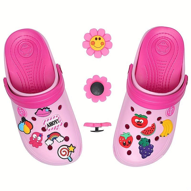 Cartoon Drip Plastic Shoe Buckles 50pcs Pack Shoe Decorations