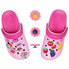 Cartoon Drip Plastic Shoe Buckles 50pcs Pack Shoe Decorations