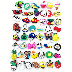 Cartoon Drip Plastic Shoe Buckles 50pcs Pack Shoe Decorations