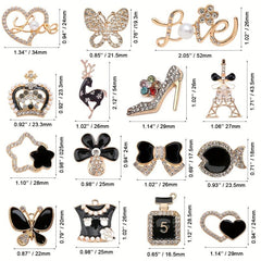 15Pcs Shoe Charms for Sandals Decor Girls Women Ladies