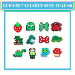 100pcs Cartoon Shoe Charms For Slides Sandals PVC Decorations
