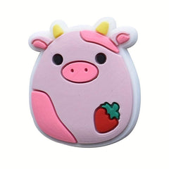 41pcs Cartoon Pig Shoe Charms For Bubble Sandals PVC Shoe Decorations