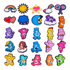 31pcs Cartoon Bear Shoe Charms for Crocs, Party Favors, Birthday Gift