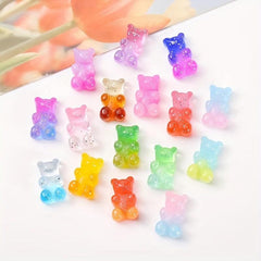 50pcs Mini Candy Bear Shoe Charms DIY Shoes Accessories Girls Boys