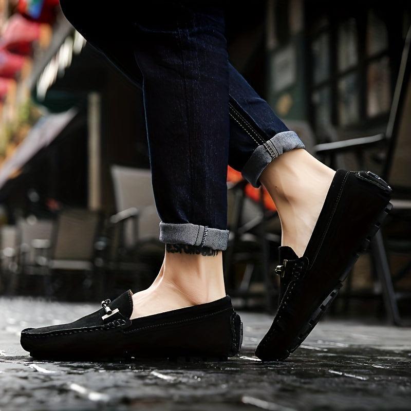 Men's Breathable Lace Loafers Slip On Casual Shoes