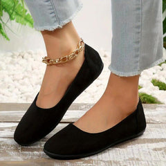 Women's Soft Sole Flat Slip On Shoes Lightweight & Comfortable