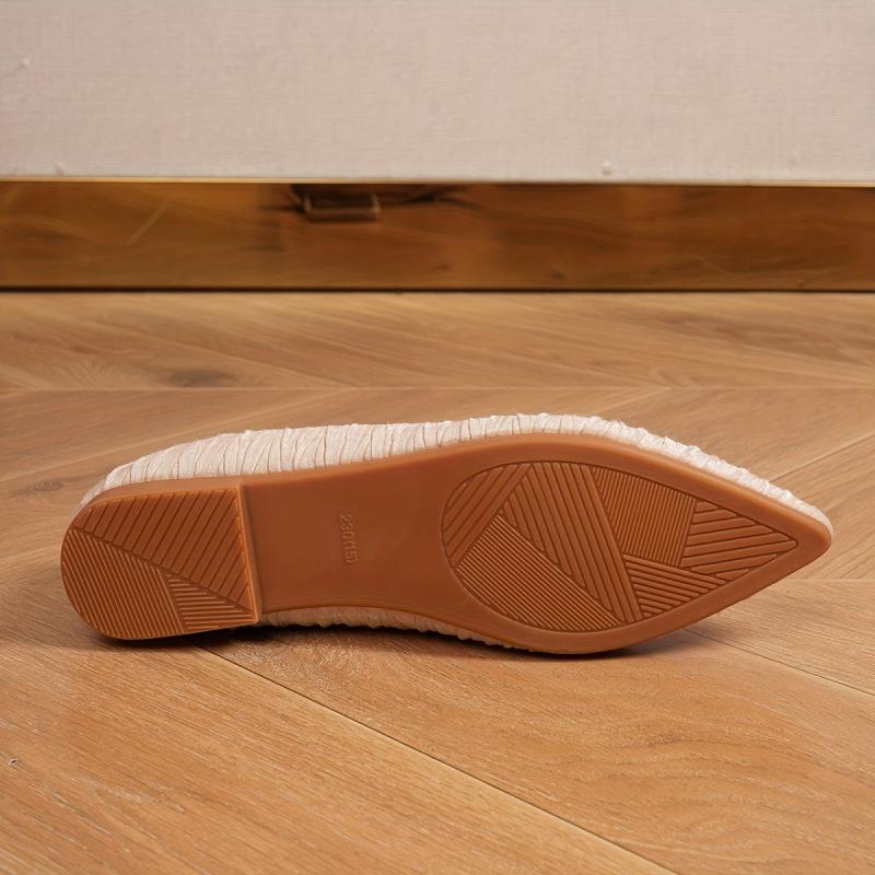 Women's Pointed Toe Soft Sole Flat Shoes for Work Office