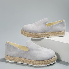 Women's Platform Loafers Slip On Espadrille Shoes
