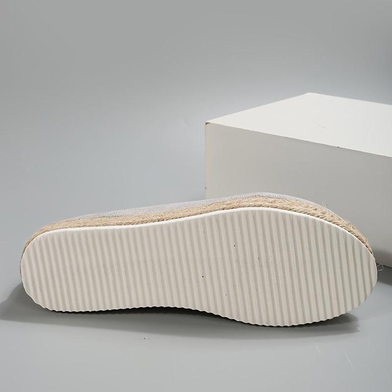 Women's Platform Loafers Slip On Espadrille Shoes