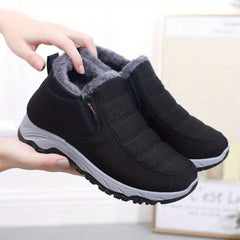 Women's Flatform Slip-On High Round Toe Winter Boots
