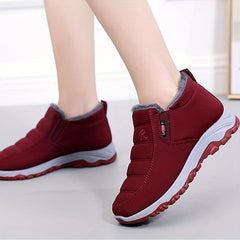Women's Flatform Slip-On High Round Toe Winter Boots