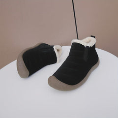 Women's Solid Snow Boots Plush Lined Slip On Winter Non Slip Boots