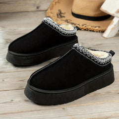 Women's Platform Short Boots Plush Lined Ankle Boots Winter Comfort