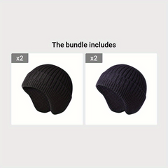 Winter Warm Knitted Cap Ear Protection Men Women