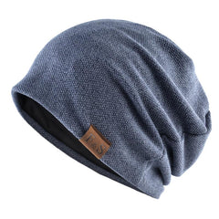 Warm Knitted Beanie Hat for Men and Women Solid Hip hop Style