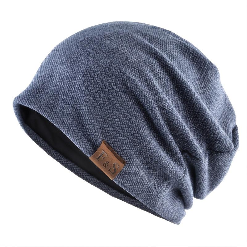 Warm Knitted Beanie Hat for Men and Women Solid Hip hop Style