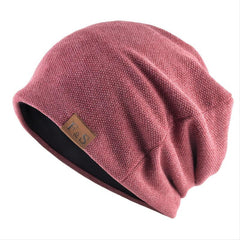 Warm Knitted Beanie Hat for Men and Women Solid Hip hop Style