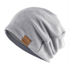 Warm Knitted Beanie Hat for Men and Women Solid Hip hop Style