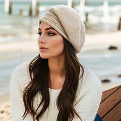 Women's Winter Knitted Beret Wool Hat