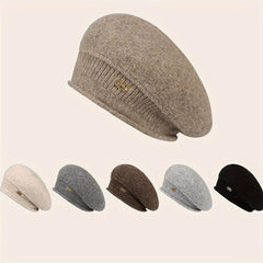 Women's Winter Knitted Beret Wool Hat