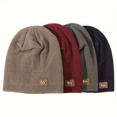 Fleece Knitted Hat Ear Protection Hat for Outdoor Activities