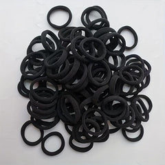 100pcs Seamless Elastic Hair Ties Rubber Hair Bands