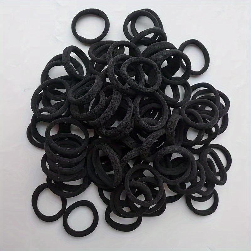 100pcs Seamless Elastic Hair Ties Rubber Hair Bands