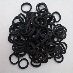 100pcs Seamless Elastic Hair Ties Rubber Hair Bands
