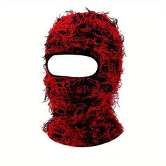Hip Hop Tassel Balaclava Full Cover Mask Camouflage Knitted Headgear