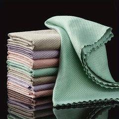 10pcs Glass Cleaning Towels Absorbent Kitchen Towel Glass Wiping Cloth