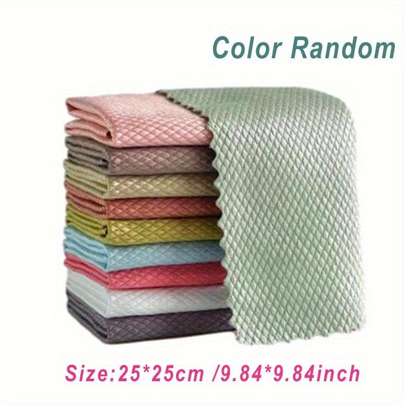 10pcs Glass Cleaning Towels Absorbent Kitchen Towel Glass Wiping Cloth