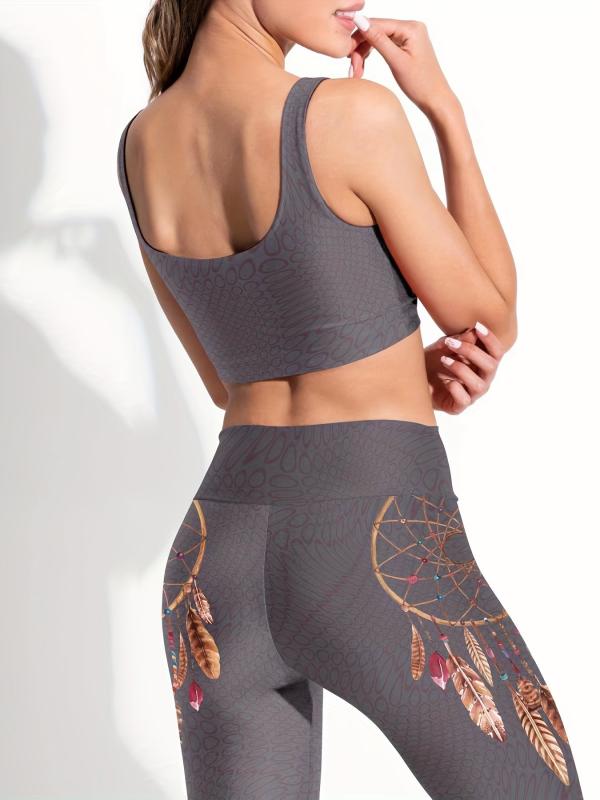 Sexy Yoga Workout Set Sports Bra & Leggings Women's Activewear